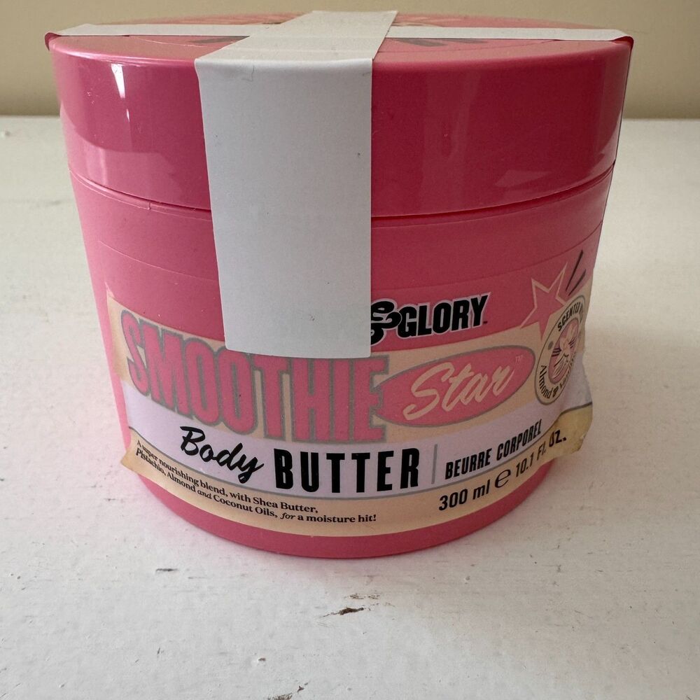 Soap & Glory Smoothie Star Body Butter Almond & Vanilla Scented 10.1 FL OZ NEW